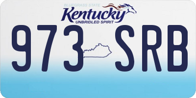 KY license plate 973SRB