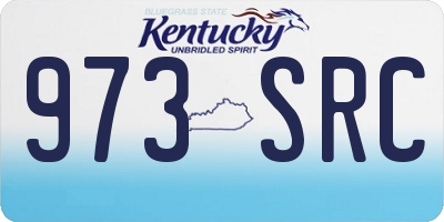 KY license plate 973SRC