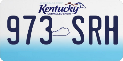 KY license plate 973SRH