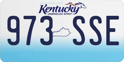 KY license plate 973SSE