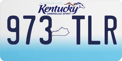 KY license plate 973TLR