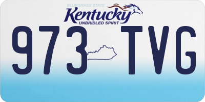 KY license plate 973TVG