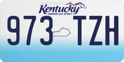 KY license plate 973TZH