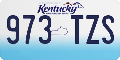 KY license plate 973TZS