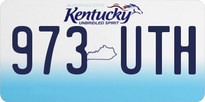 KY license plate 973UTH