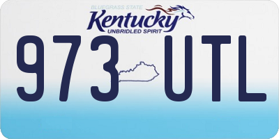 KY license plate 973UTL