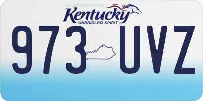 KY license plate 973UVZ