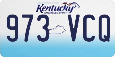 KY license plate 973VCQ