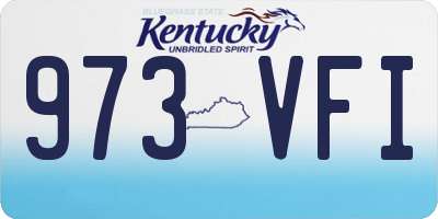 KY license plate 973VFI