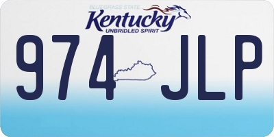 KY license plate 974JLP