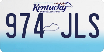 KY license plate 974JLS
