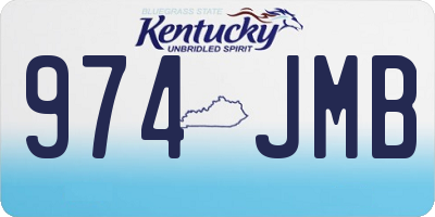 KY license plate 974JMB
