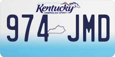 KY license plate 974JMD