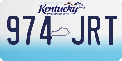 KY license plate 974JRT