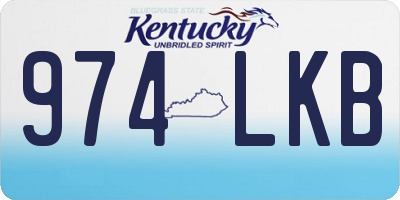 KY license plate 974LKB