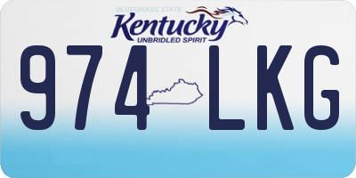 KY license plate 974LKG