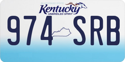 KY license plate 974SRB