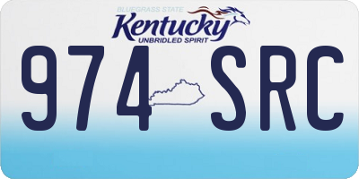 KY license plate 974SRC