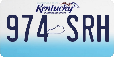 KY license plate 974SRH