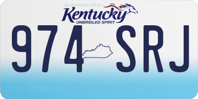 KY license plate 974SRJ