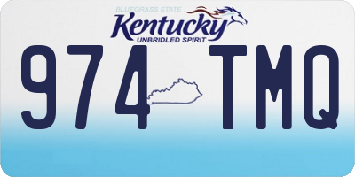 KY license plate 974TMQ