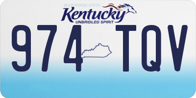 KY license plate 974TQV