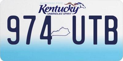 KY license plate 974UTB