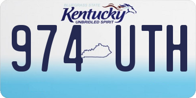 KY license plate 974UTH