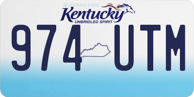 KY license plate 974UTM
