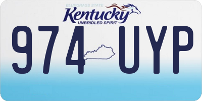 KY license plate 974UYP