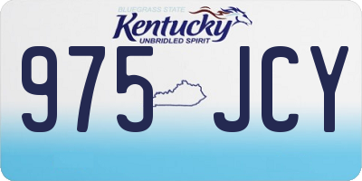 KY license plate 975JCY
