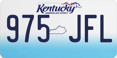KY license plate 975JFL