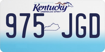 KY license plate 975JGD
