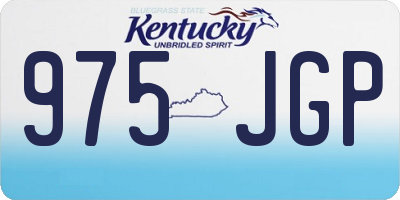 KY license plate 975JGP