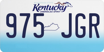 KY license plate 975JGR