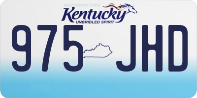 KY license plate 975JHD