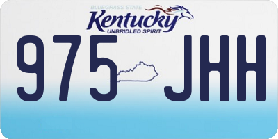 KY license plate 975JHH