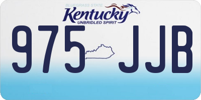 KY license plate 975JJB