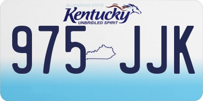 KY license plate 975JJK