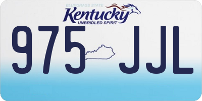 KY license plate 975JJL