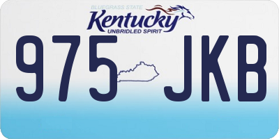 KY license plate 975JKB