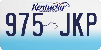 KY license plate 975JKP