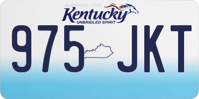 KY license plate 975JKT