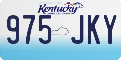 KY license plate 975JKY