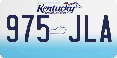 KY license plate 975JLA