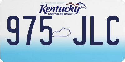 KY license plate 975JLC