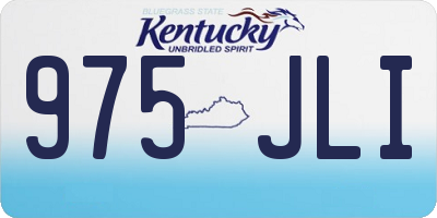 KY license plate 975JLI