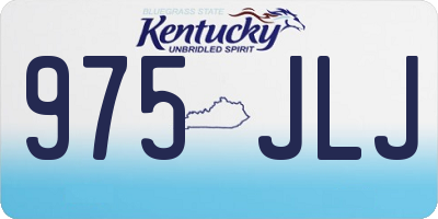 KY license plate 975JLJ