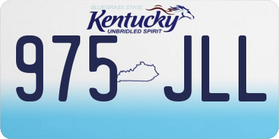 KY license plate 975JLL
