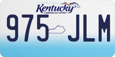 KY license plate 975JLM